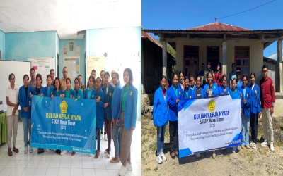Mahasiswa STKIP Nusa Timor Atambua Laksanakan KKN di Desa Lakaanmau dan Leowalu