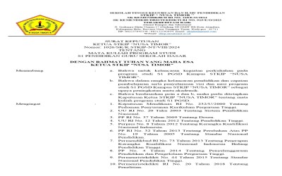 REVISI KURIKULUM PRODI S1 PGSD